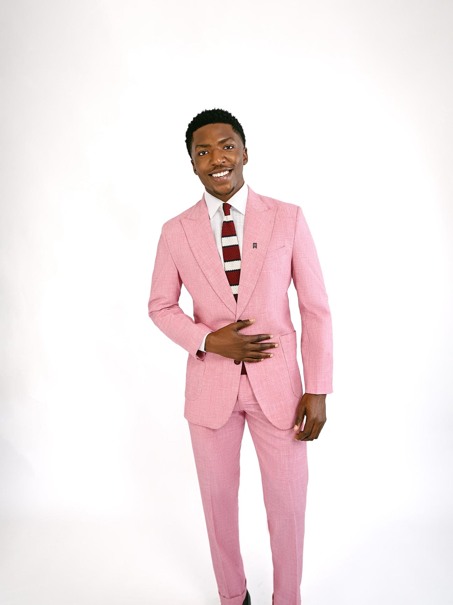 Pink Irish wool Suit