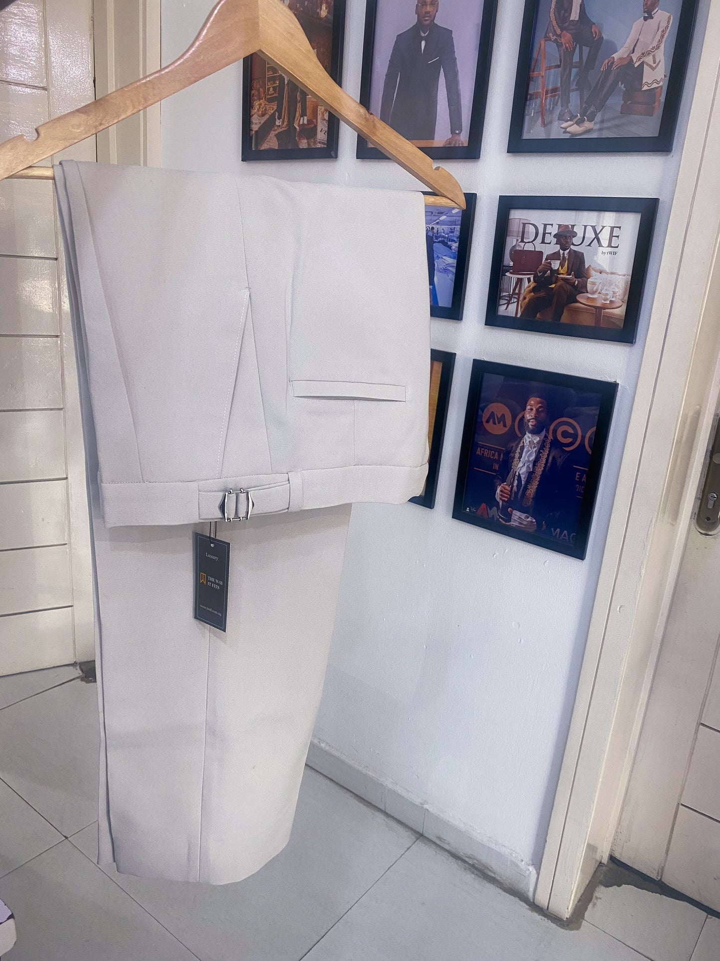 Light Beige loose fit Pants