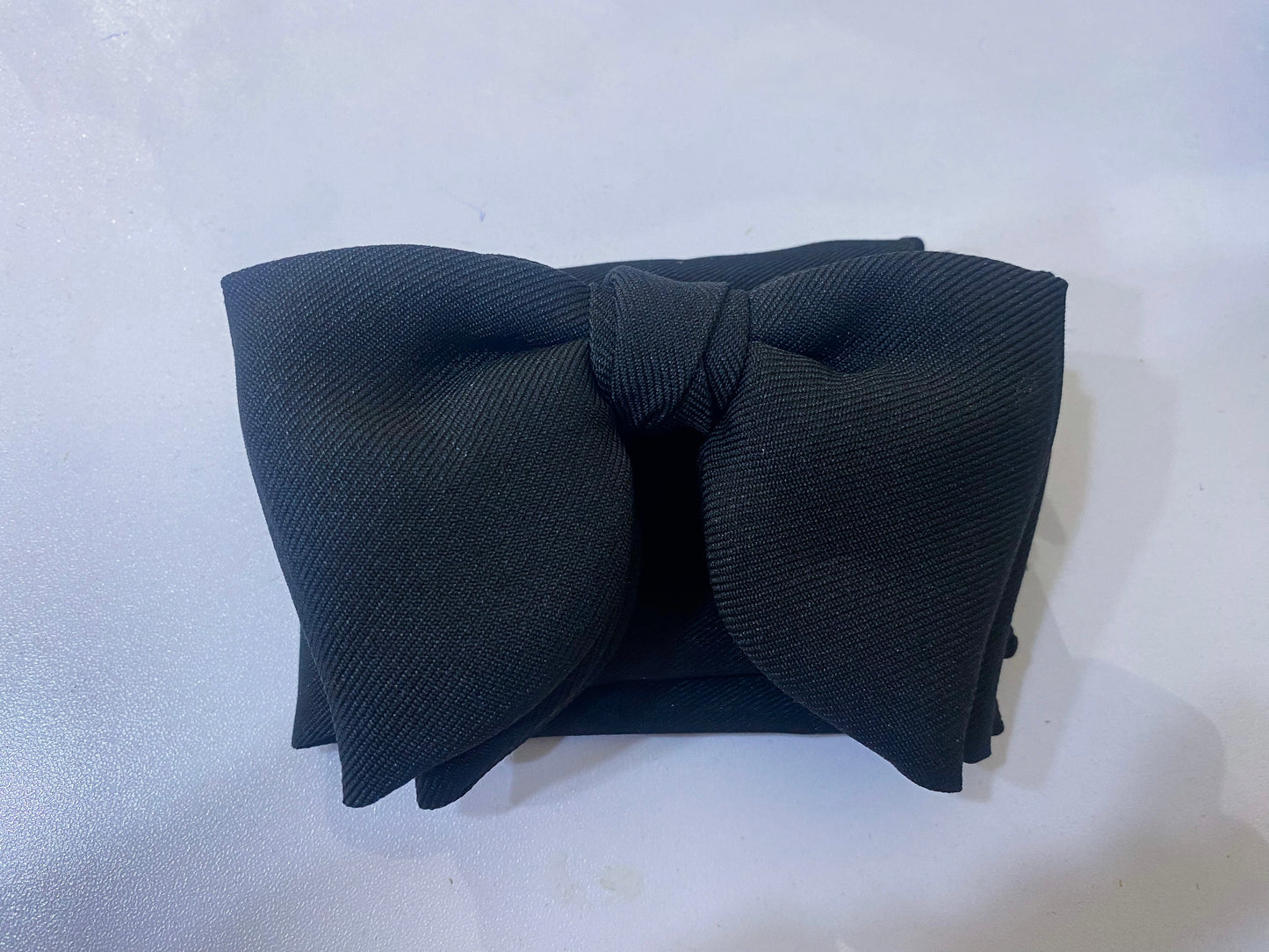 Black Cotton Butterfly Bow Tie