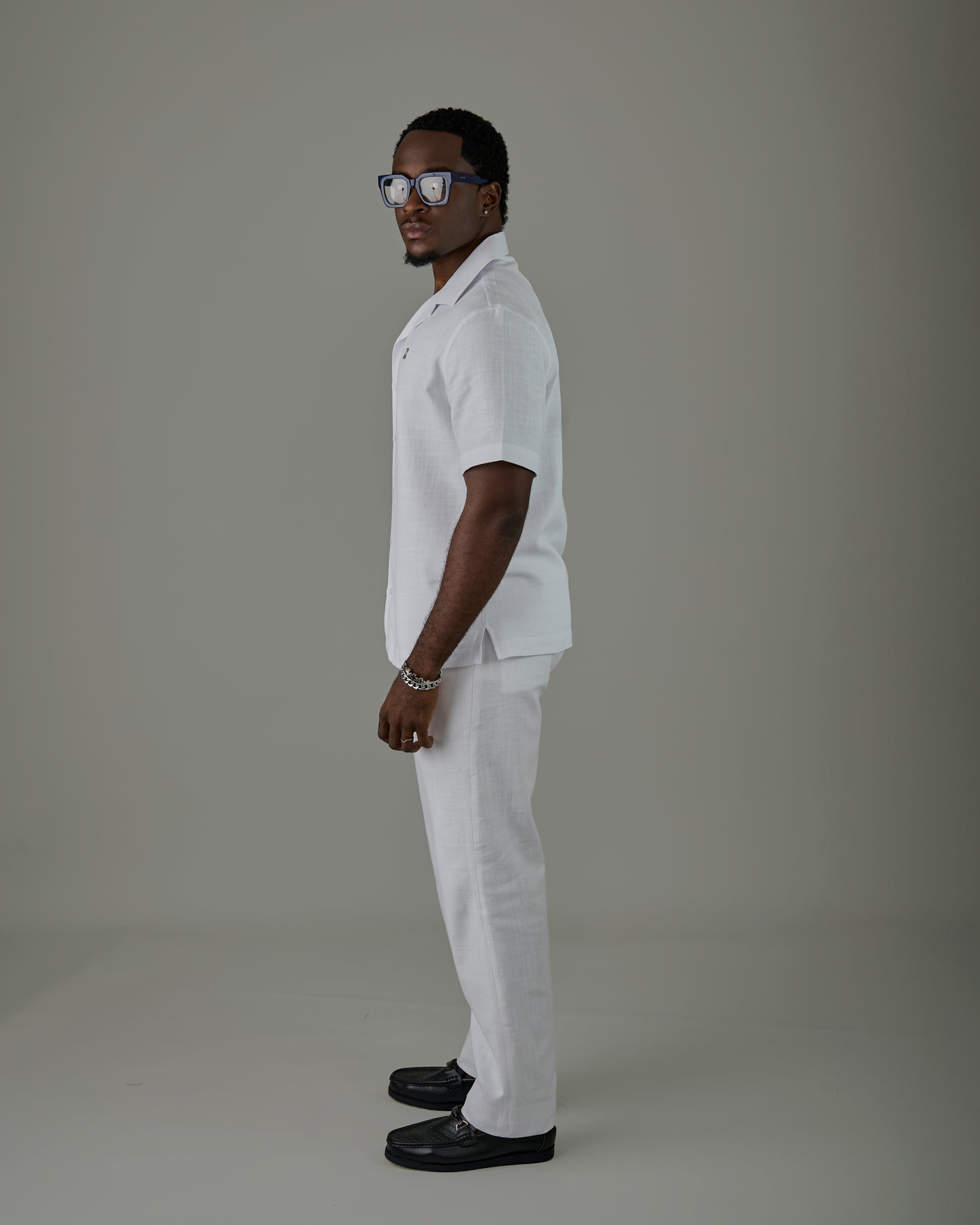 White Linen Safari Set