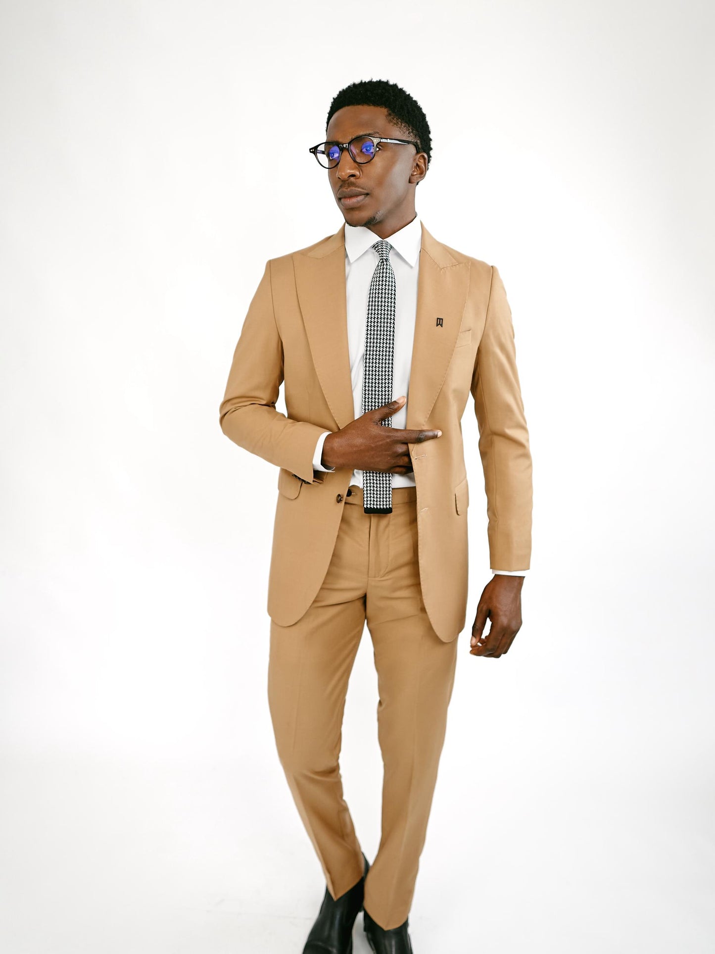 Brown Two Piece Corporate Suit