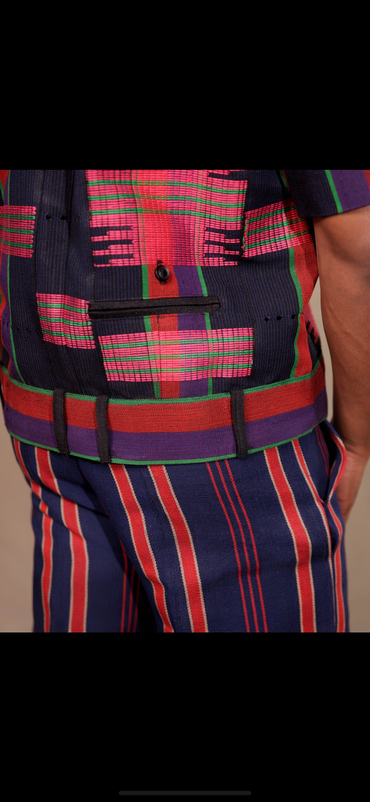 Oluwo aso oke two piece set