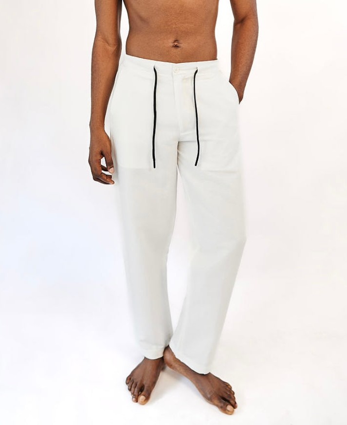 White linen pant