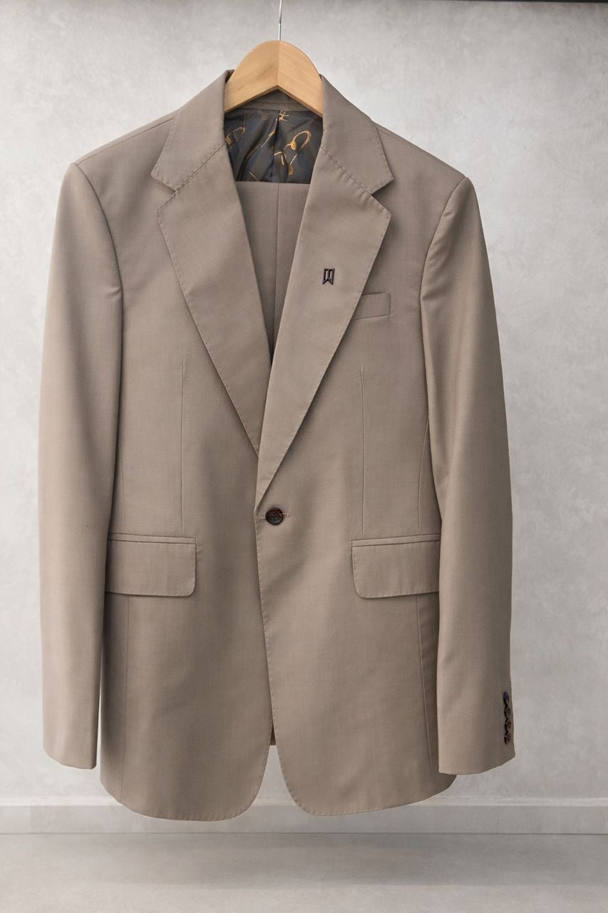 Dark Brown Single Breasted Suit