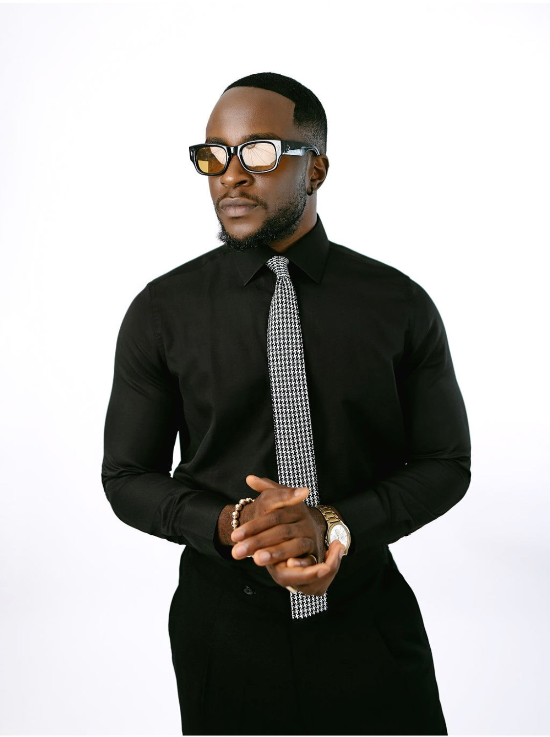 Black Oxford Collar Shirt