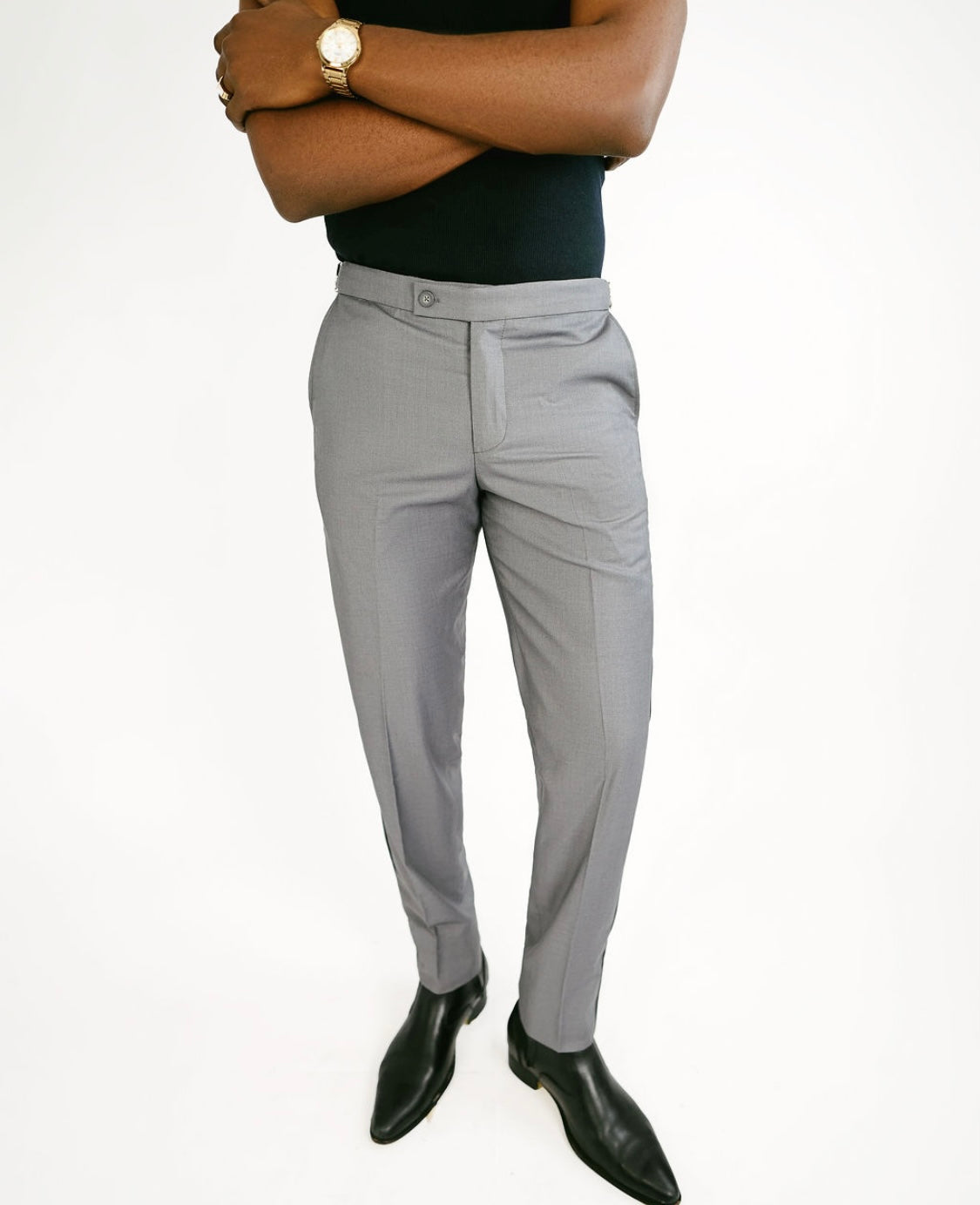 Grey Tuxedo Pant