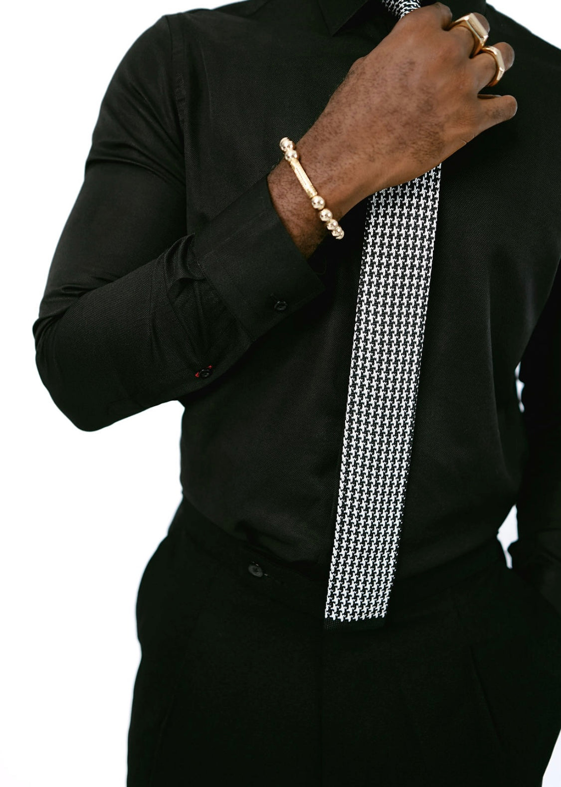Black Oxford Collar Shirt