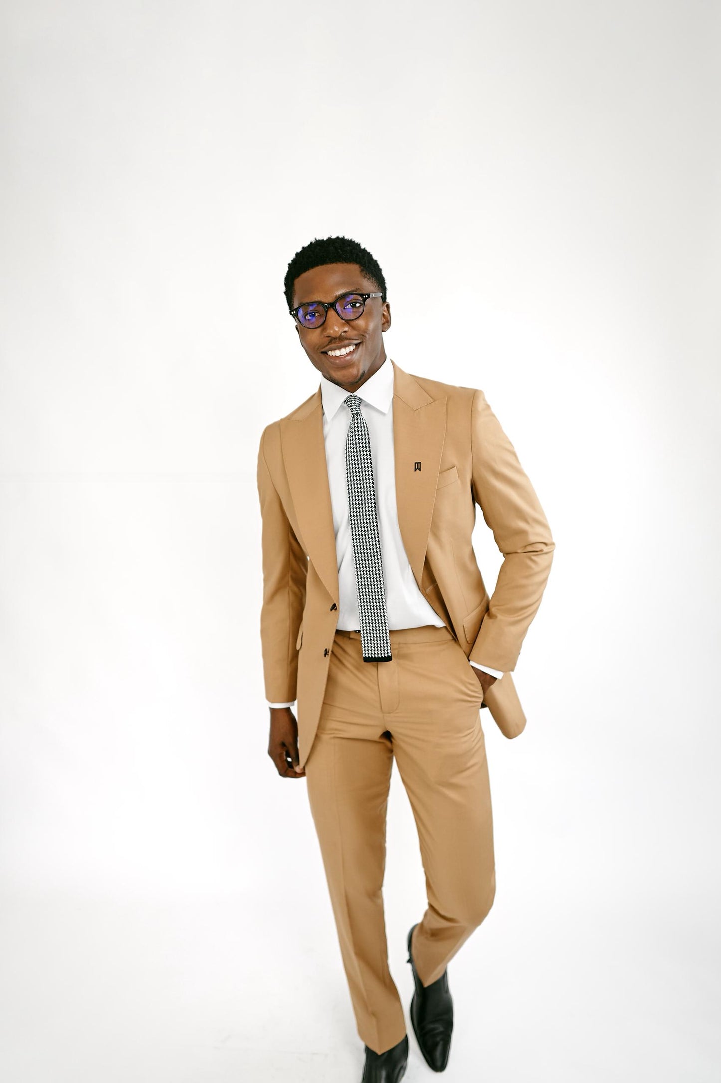 Brown Two Piece Corporate Suit