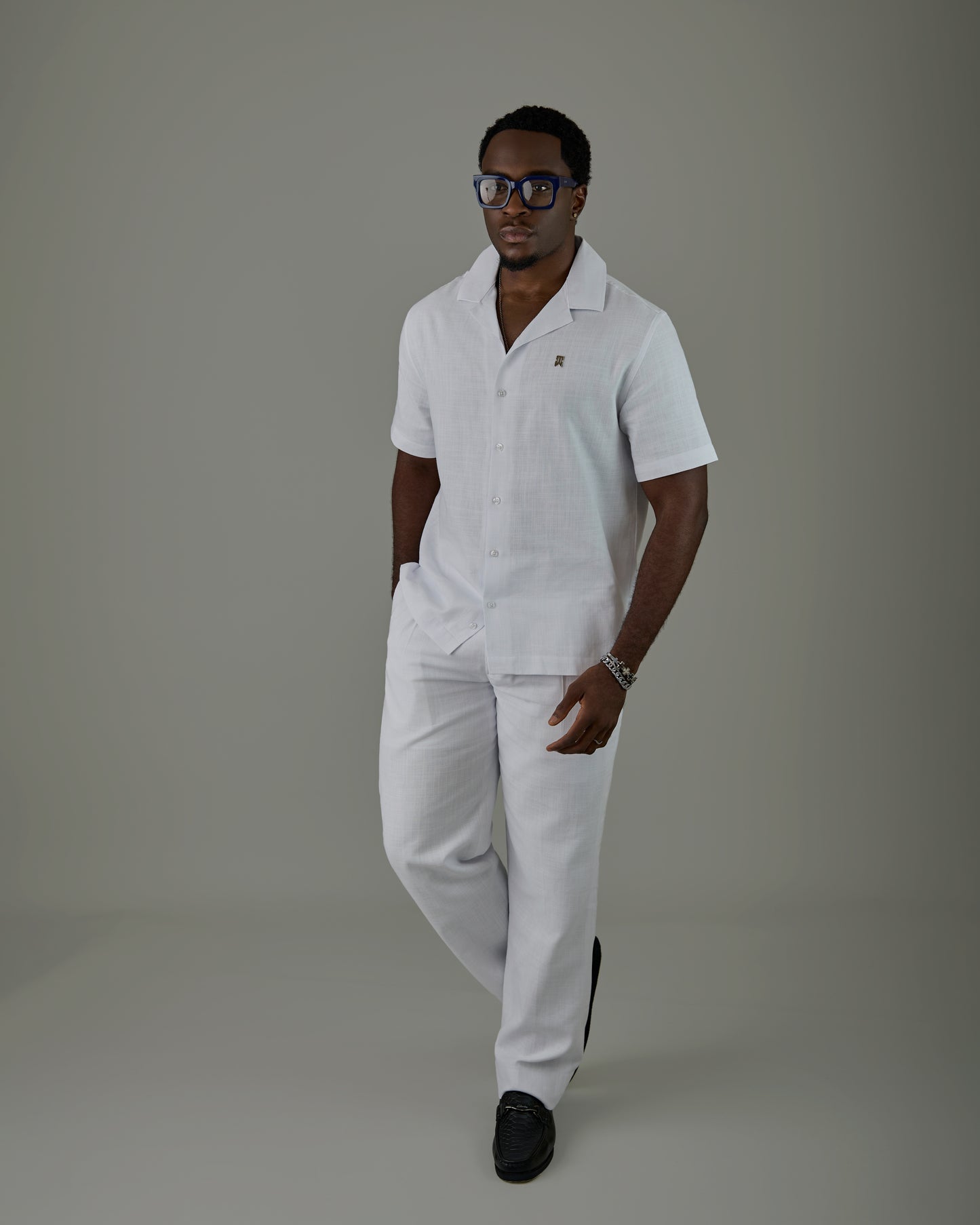 White Linen safari Shirt