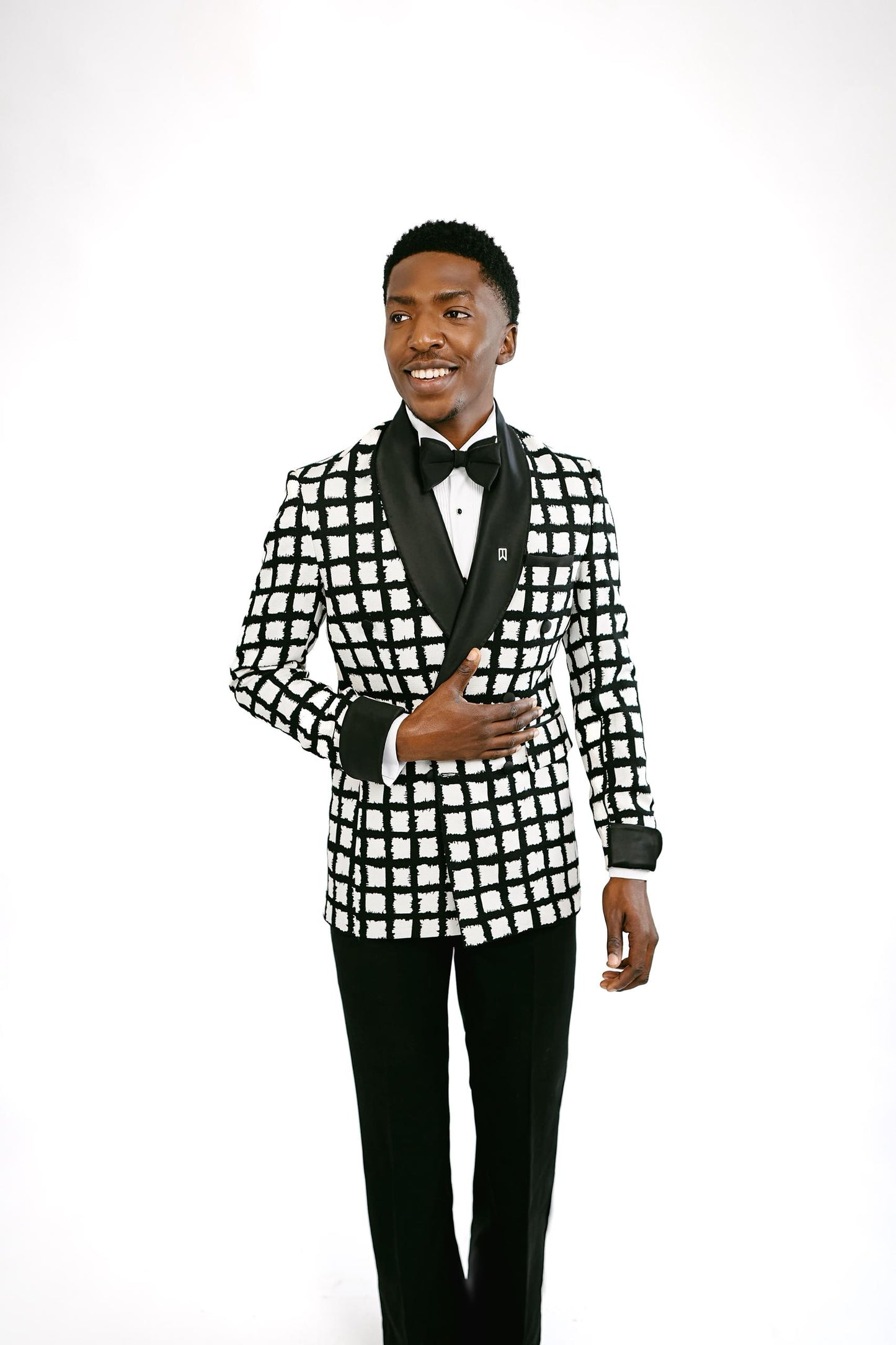 Black and White Shawl Lapel Tuxedo