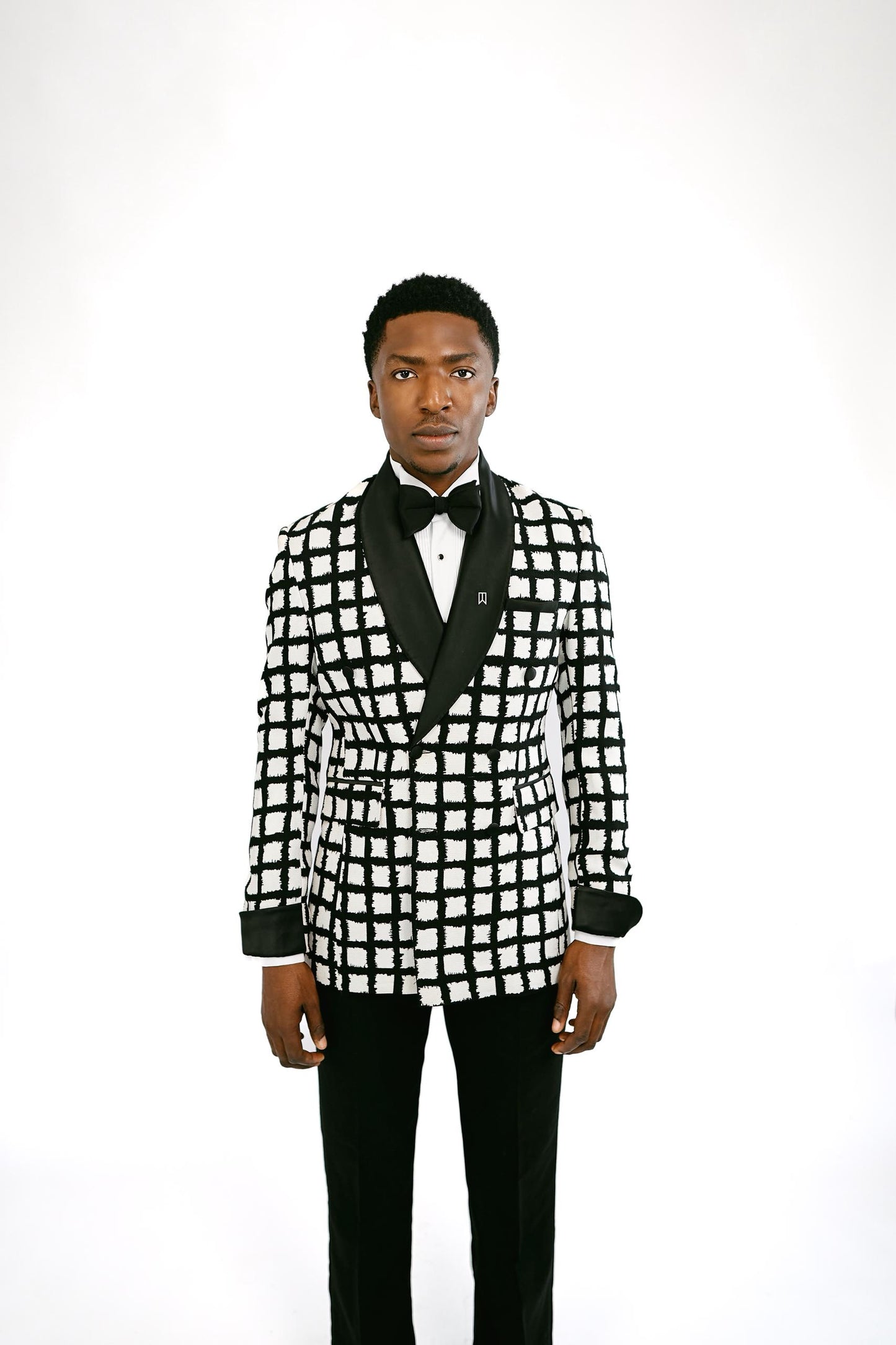 Black and White Shawl Lapel Tuxedo
