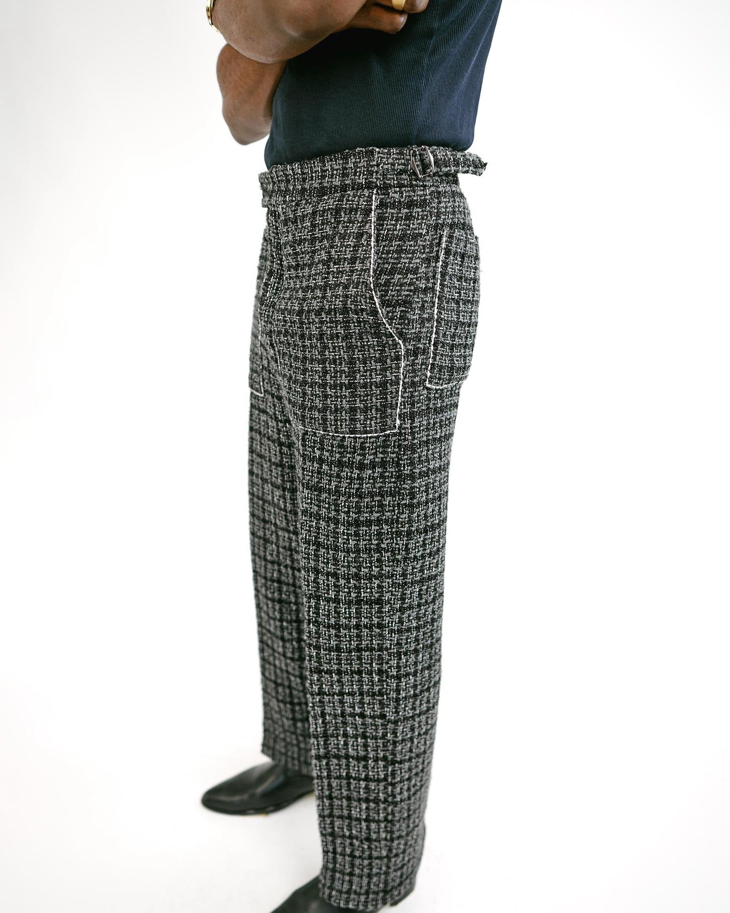 Black Tweed Pants