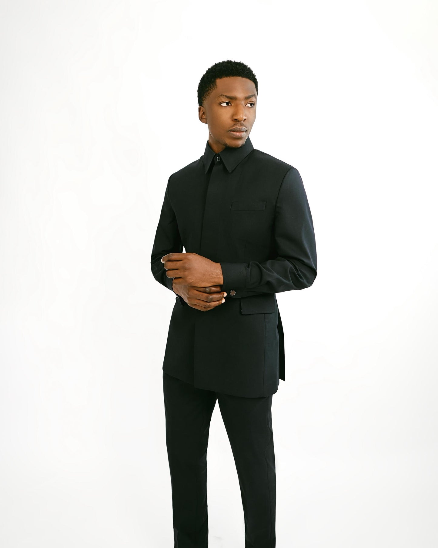 Navy blue Safari Suit