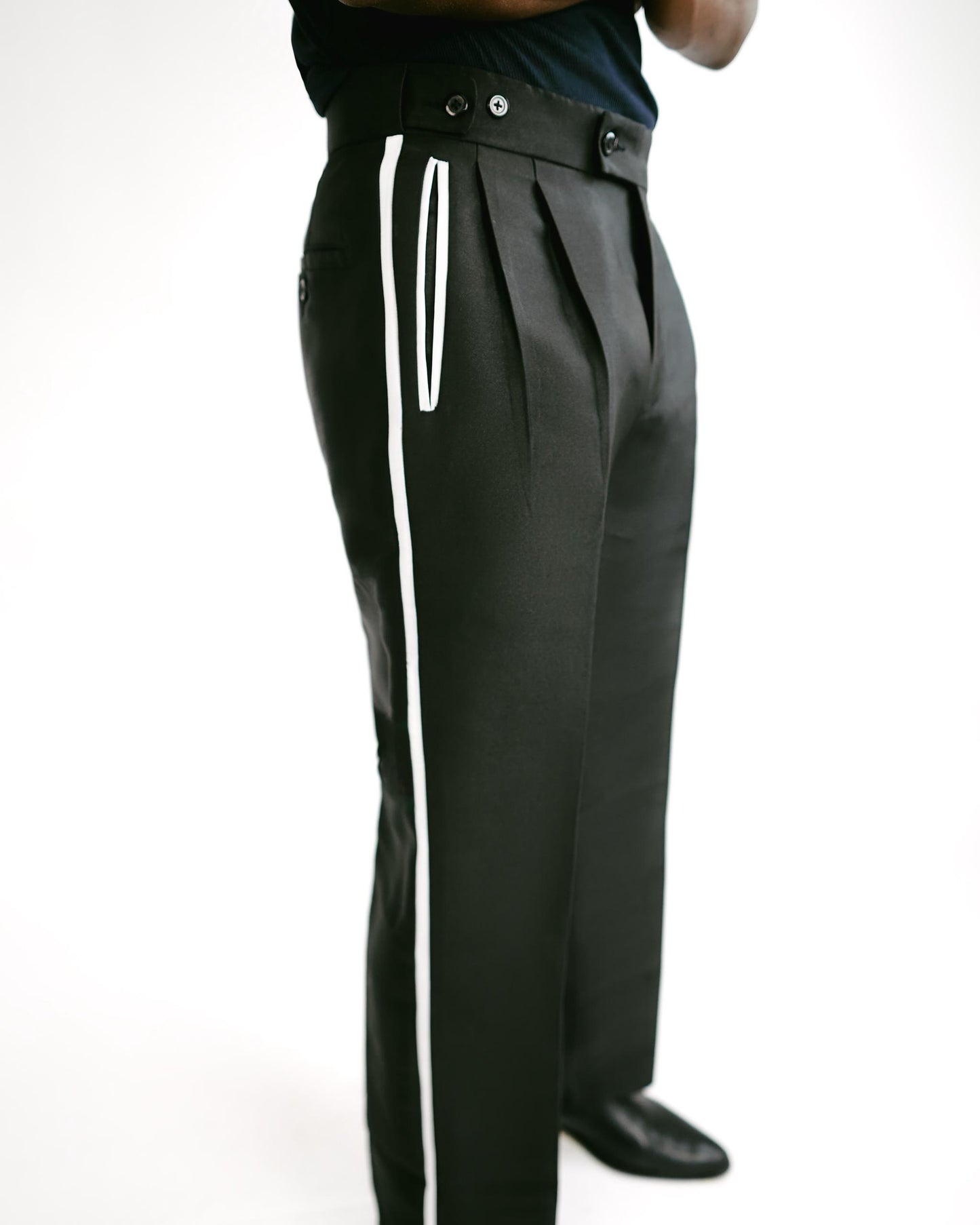 Black Satin Trucker Jacket and Pants