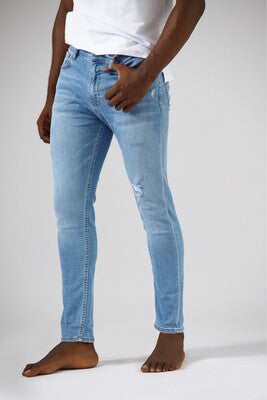 Light blue ripped