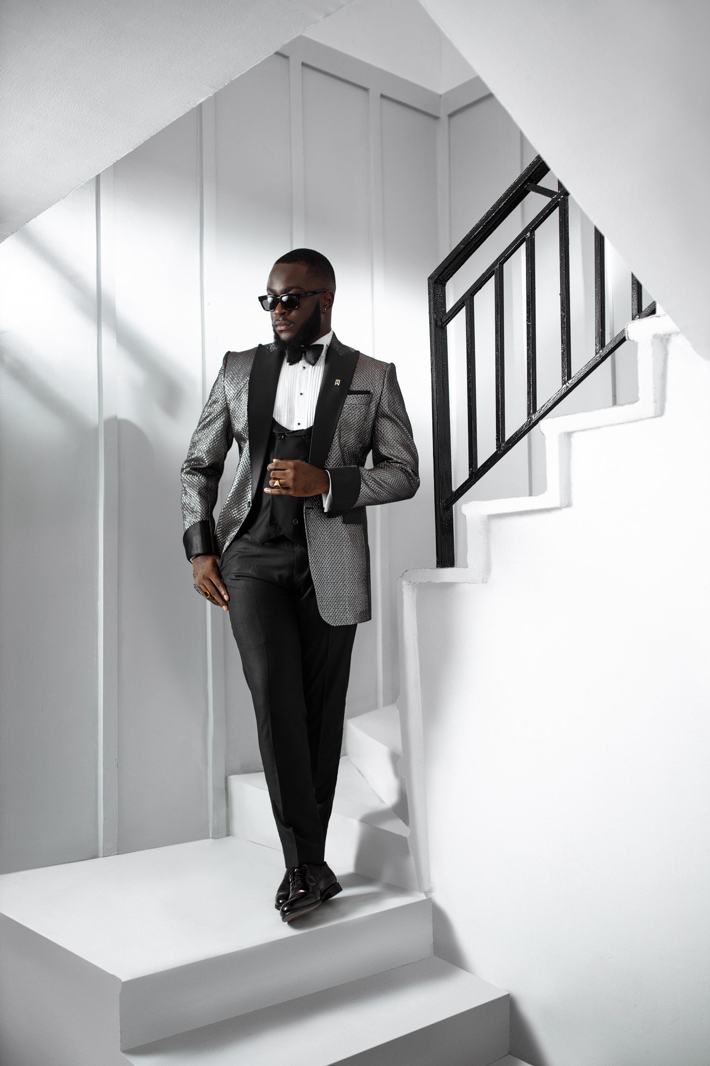 Metalic Grey Tuxedo