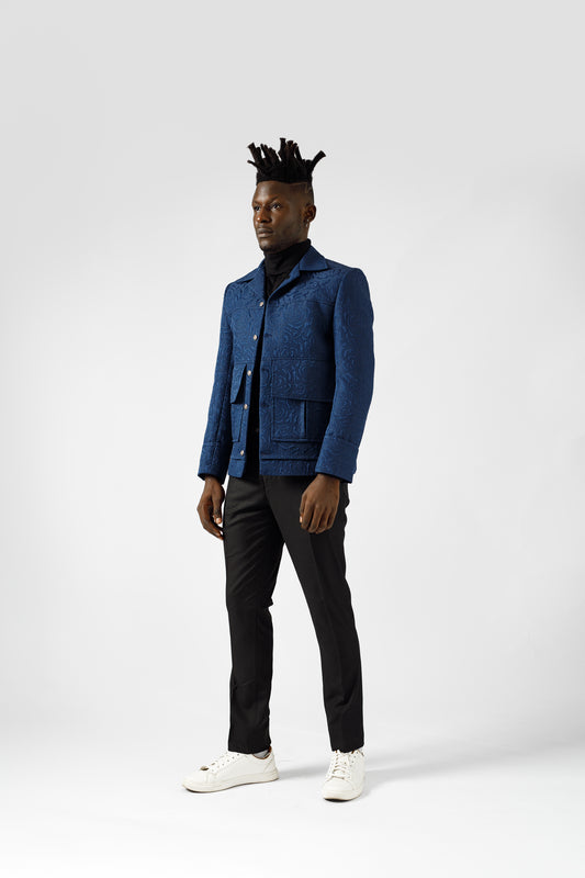 Blue trucker jacket (RTW)