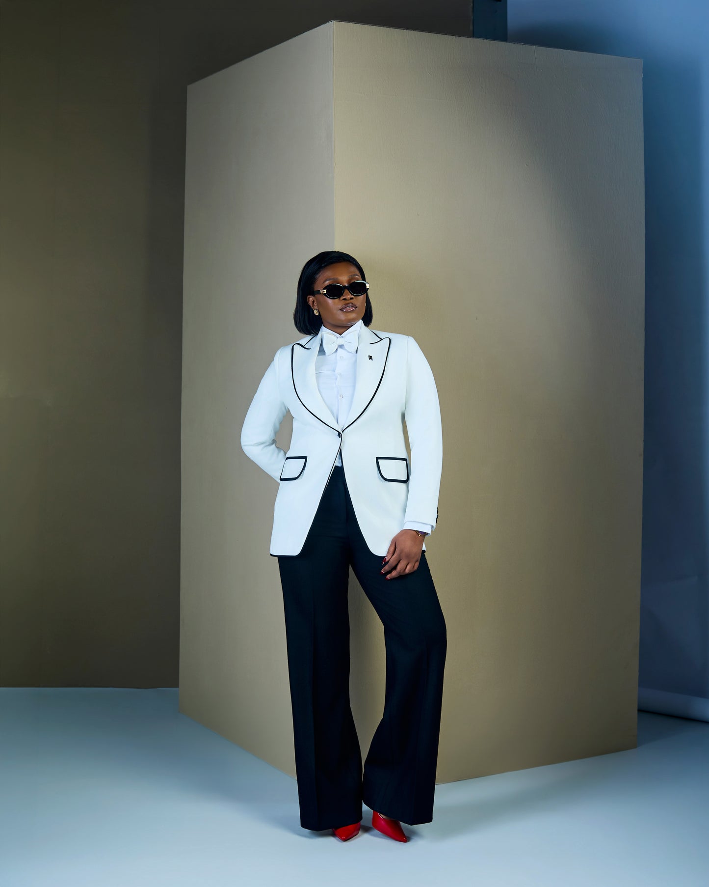 Ivory Luxe Tuxedo Suit