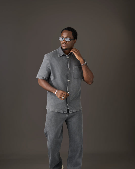 Grey Denim Signature Set