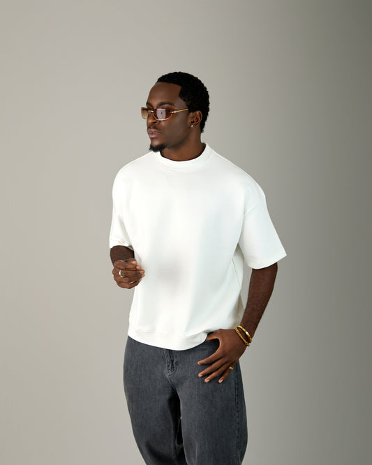White round neck t-shirt