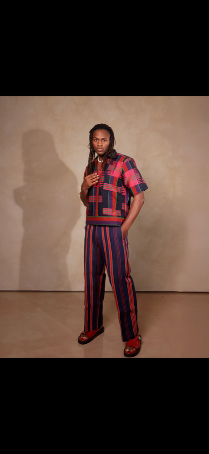 Oluwo aso oke two piece set