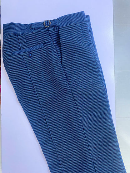 Midnight Blue Aso Oke Trouser