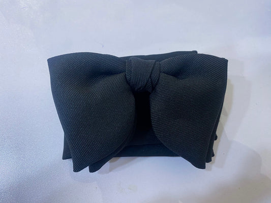 Black Cotton Butterfly Bow Tie