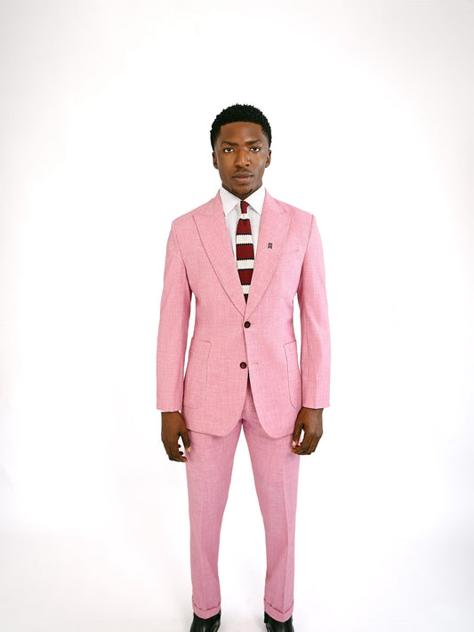 Pink Irish wool Suit