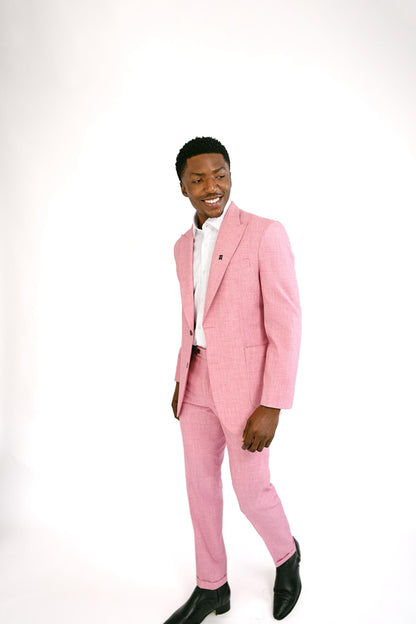 Pink Irish wool Suit