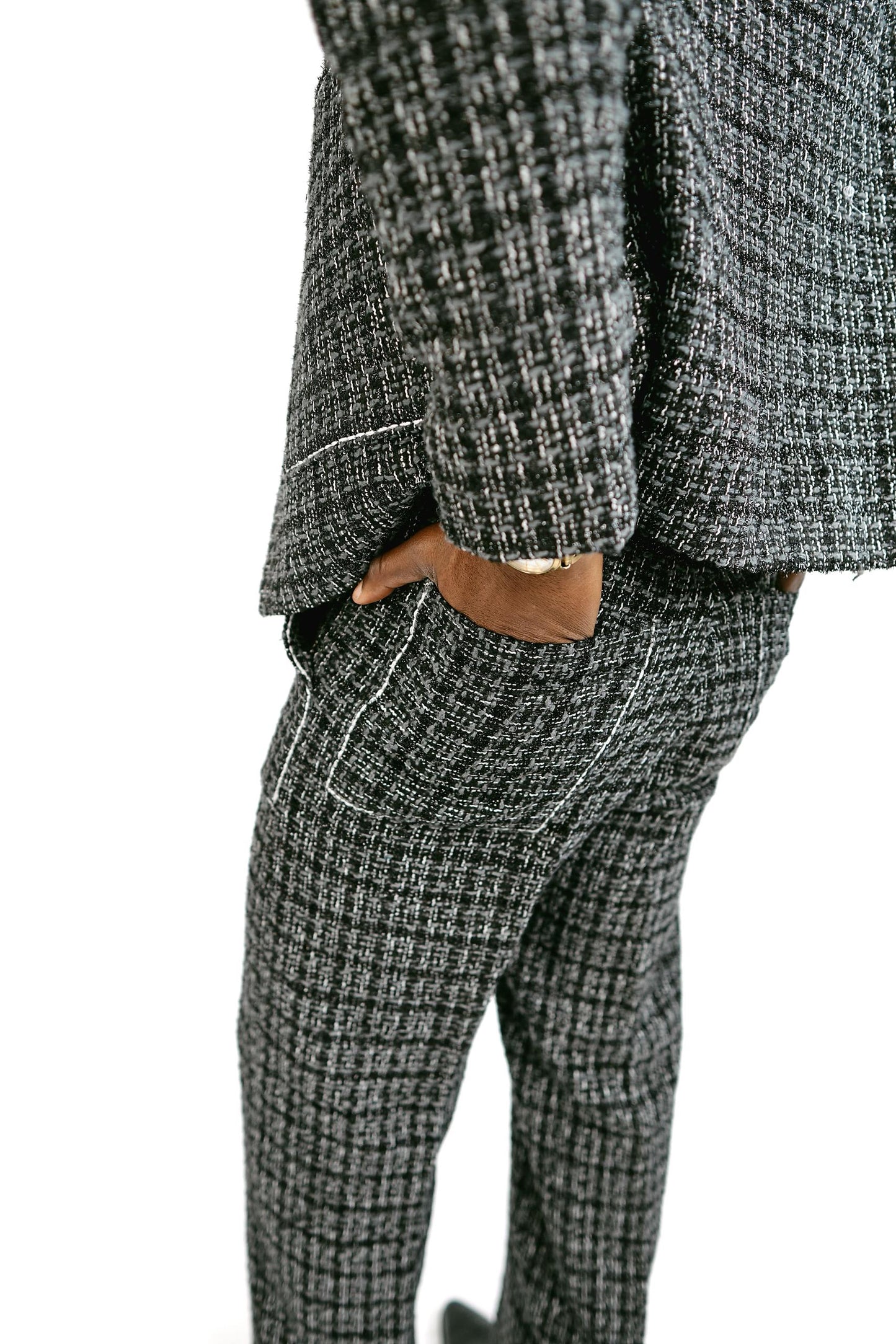 Black Tweed Pants