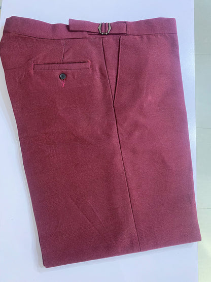 Wine Aso oke Pant