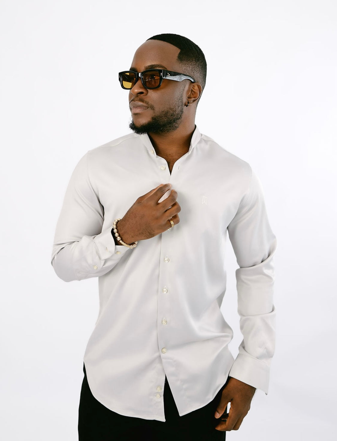 🎁 Ash Satin Shirt (100% off)