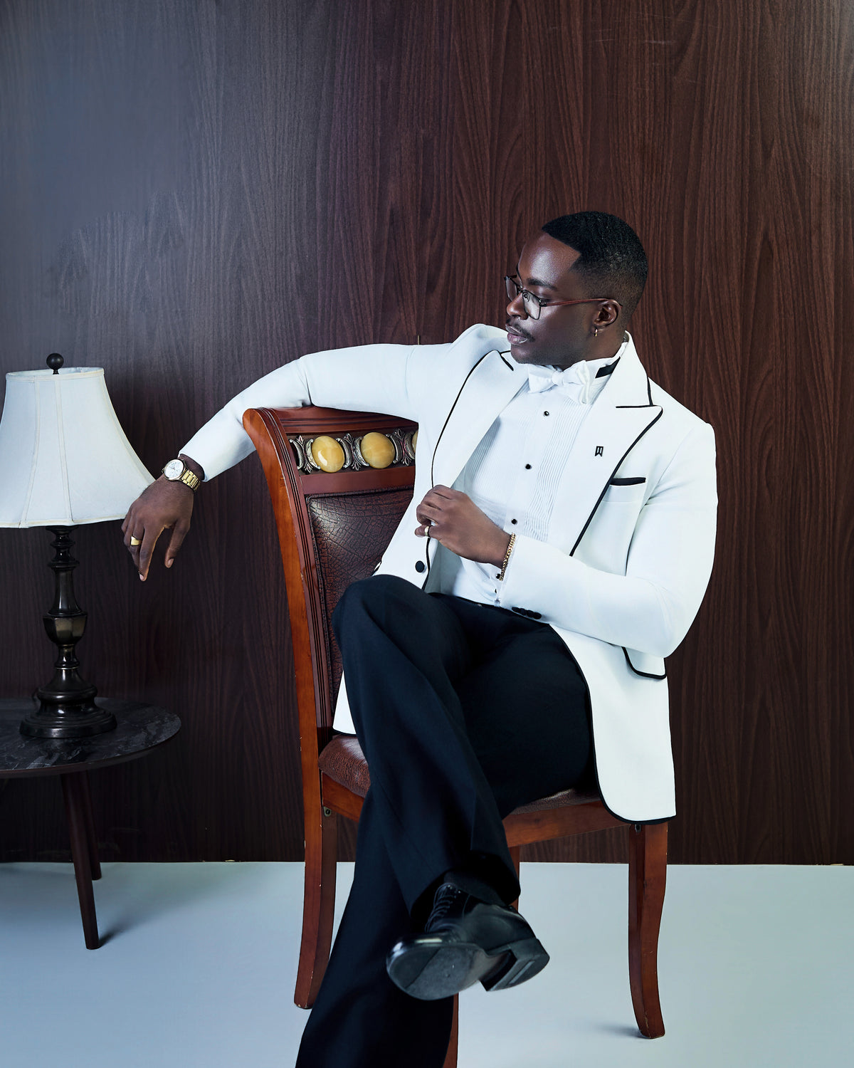 Ivory Luxe Peak Lapel Suit