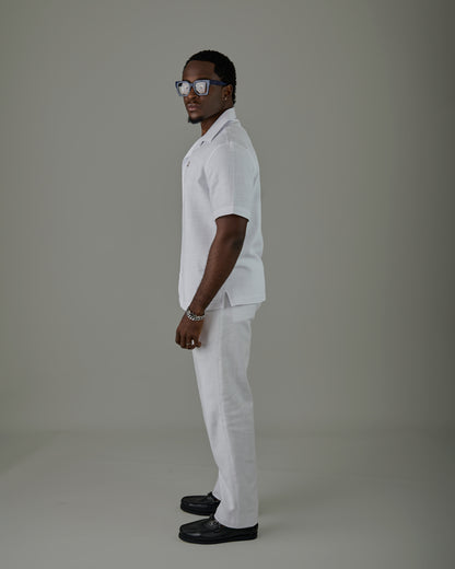 White Linen Safari Set