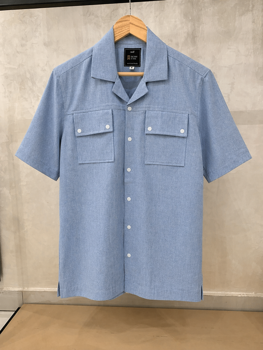 Sky blue safari shirt