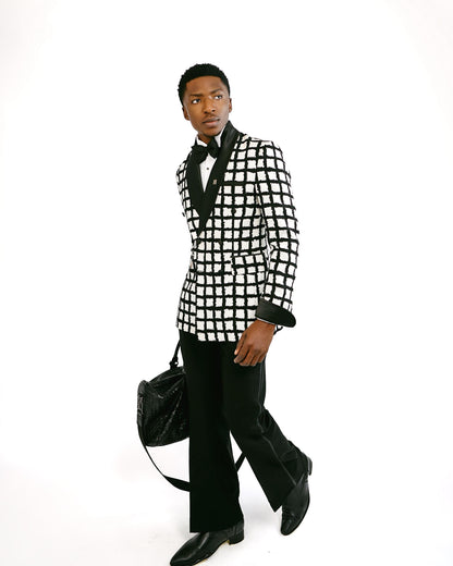 Black and White Shawl Lapel Tuxedo