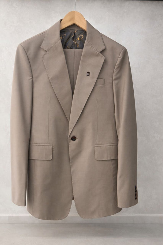 Dark Brown Single Breasted Suit