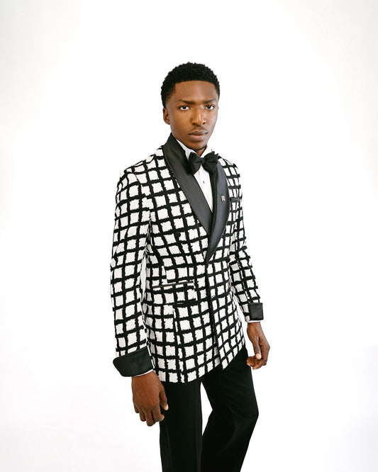 Black and White Shawl Lapel Tuxedo