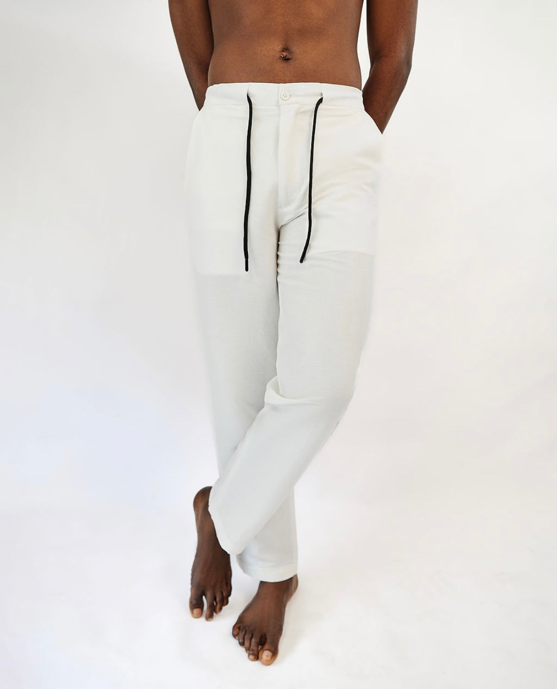 White linen pant