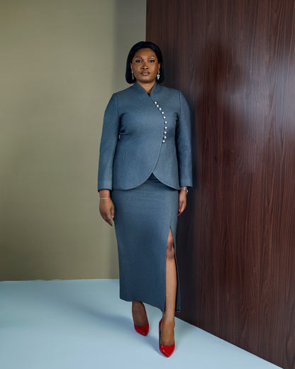 Grey Signature Wrap Suit