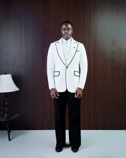 Ivory Luxe Peak Lapel Suit