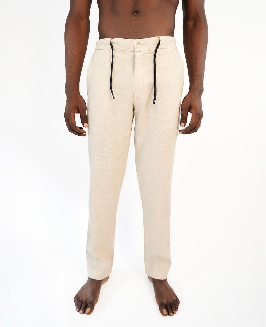 Beige Linen Pant