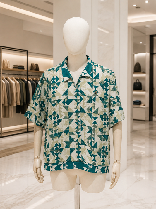 Green Patterned Shirt