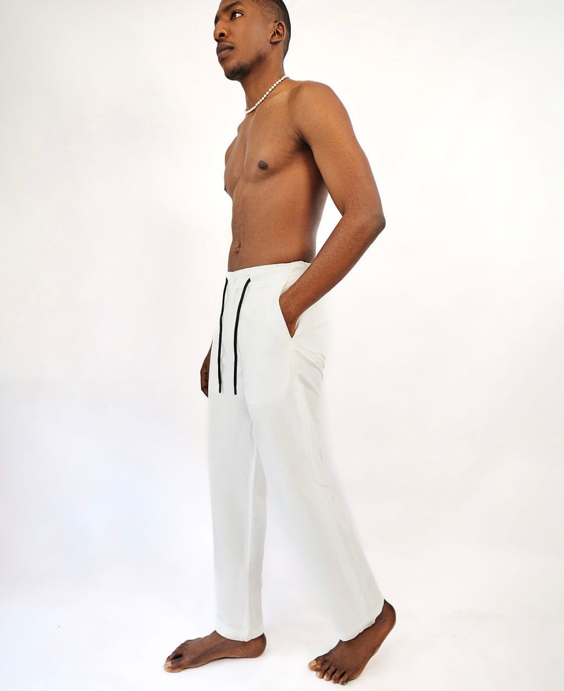 White linen pant