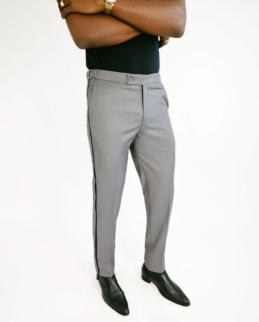 Grey Tuxedo Pant