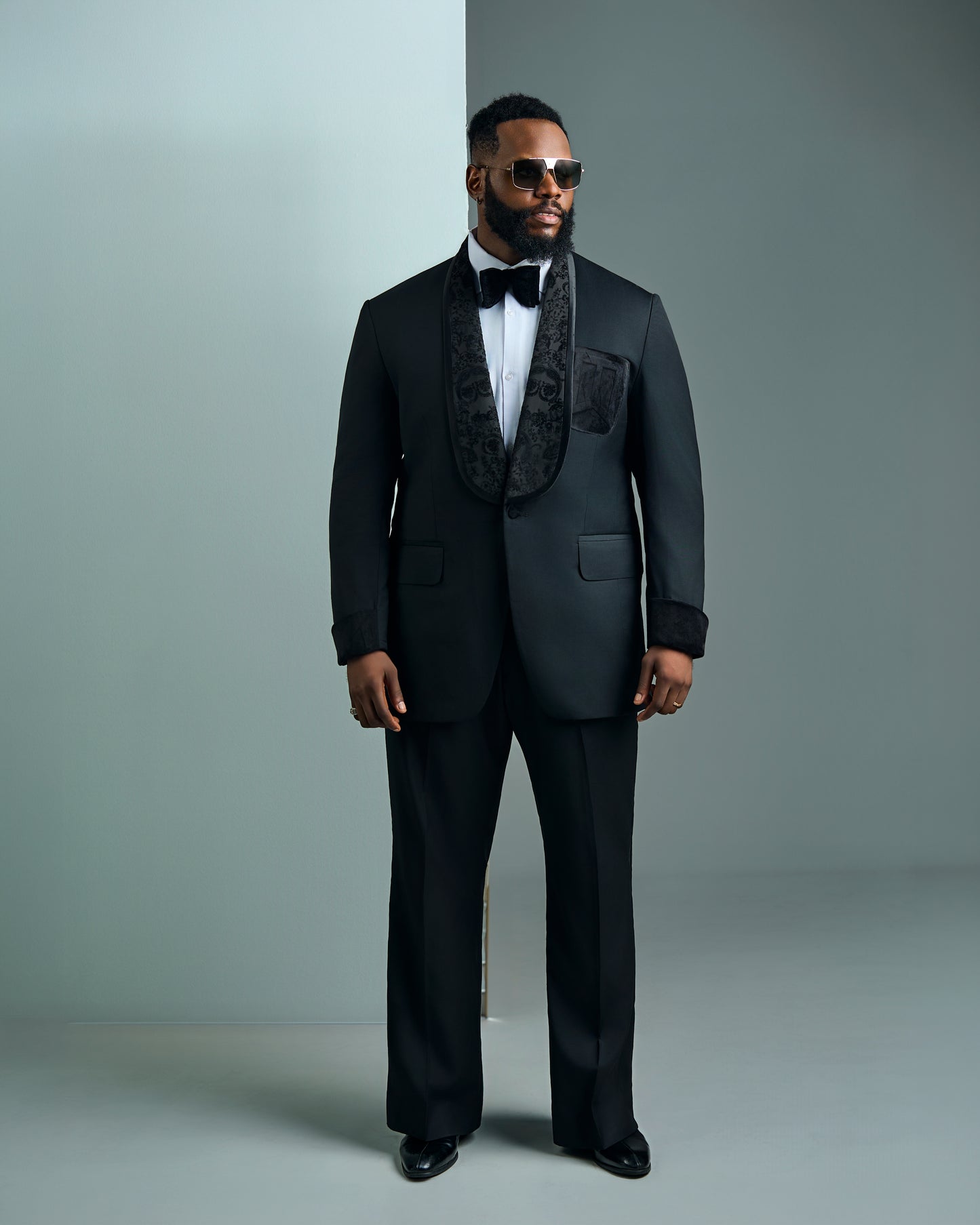 Black Dual Signature Shawl Lapel Tuxedo
