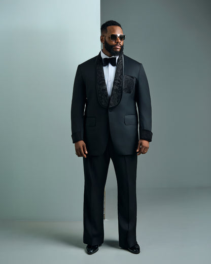 Black Dual Signature Shawl Lapel Tuxedo
