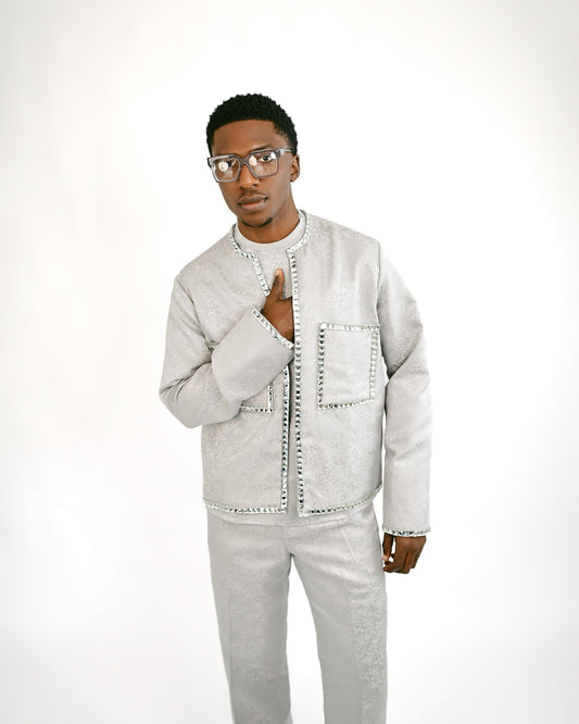 Silver three piece jacket