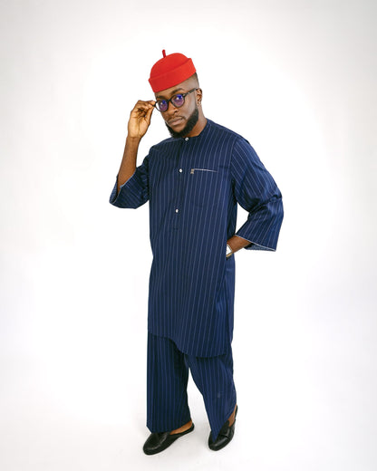 Navy Blue Stripe Native