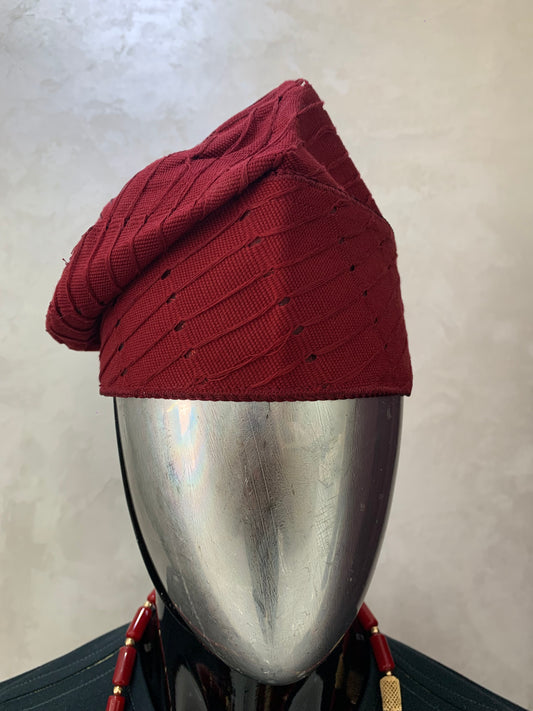 Yoruba cap (Fila): Wine